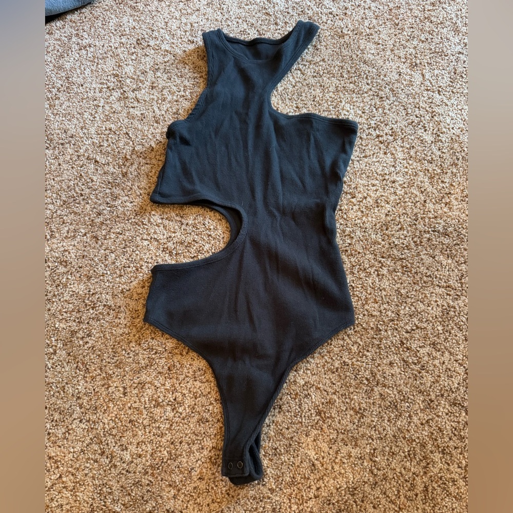 Abercrombie Asymmetrical Cutout Bodysuit